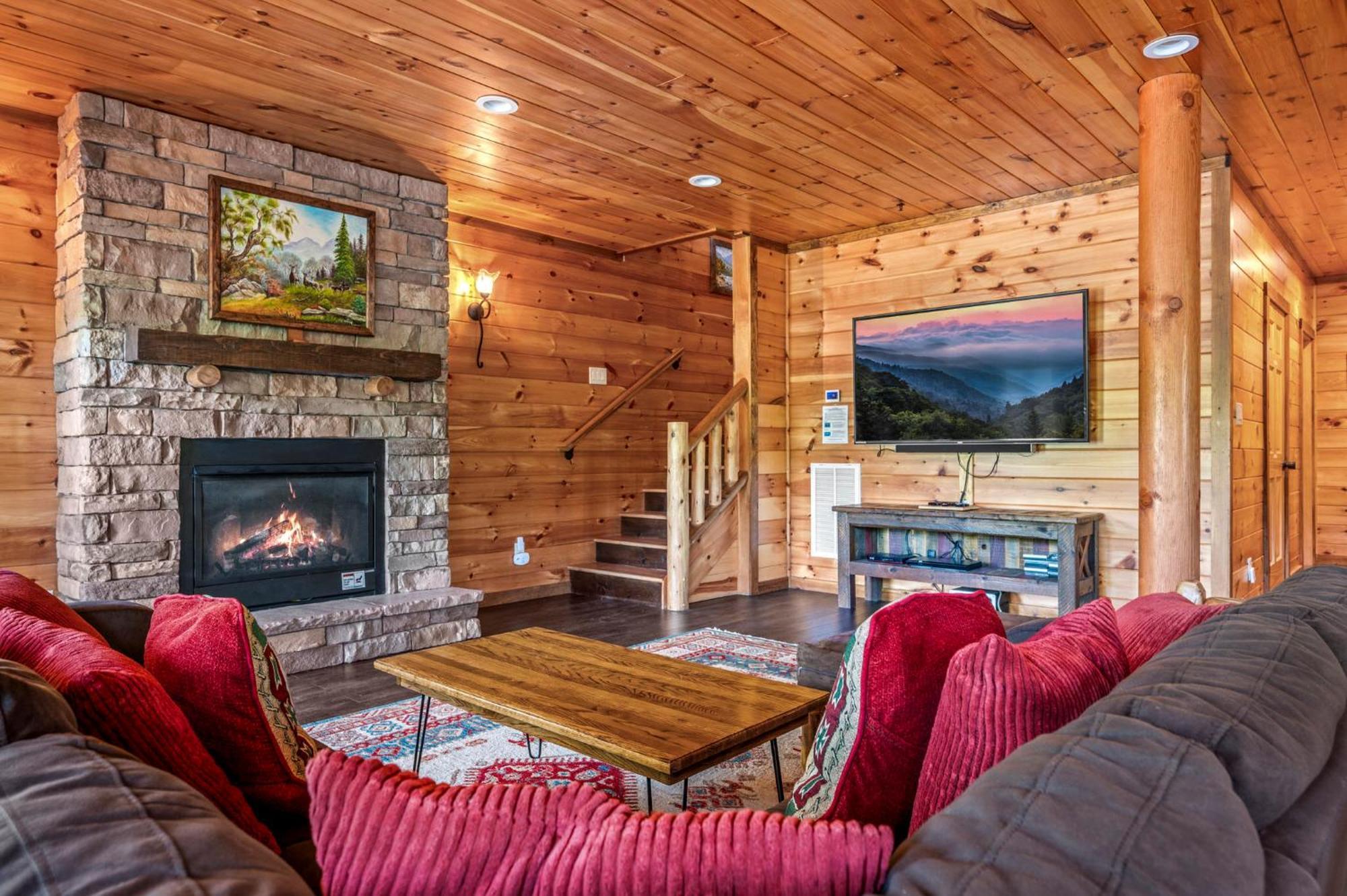 Ridge View Lodge Nature And Mountain View - Hot Tub - Firepit - Yard - Games Gatlinburg Exteriör bild